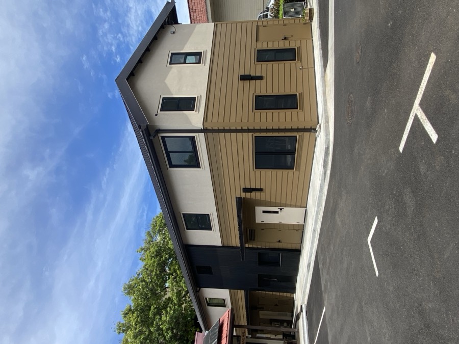 New Building and Repaved Parking Lot